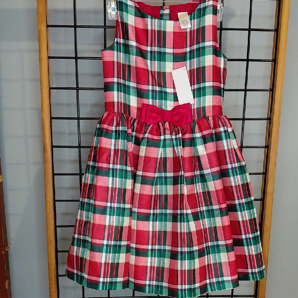 Gymboree Red and Green Plaid Formal Dress